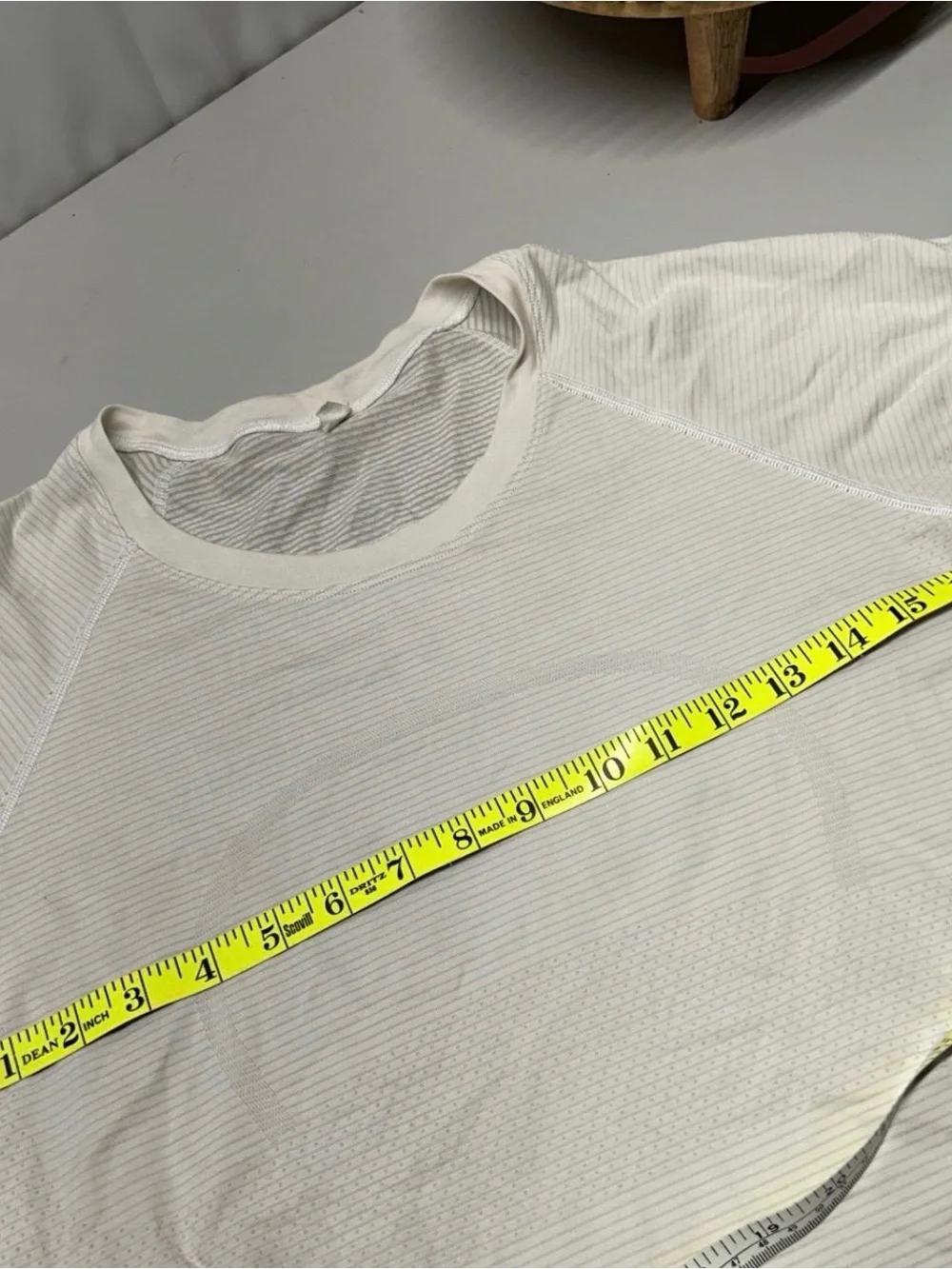 lululemon athletica Cream Short Sleeve Crew Tee